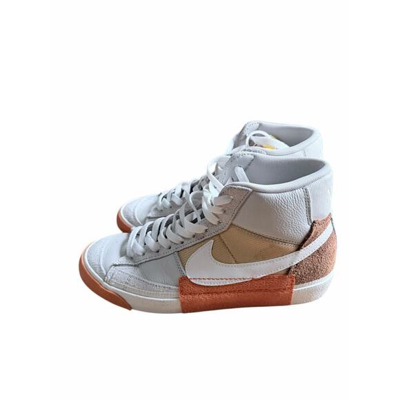 Nike Blazer Mid 77 Pro Club Light Bone Pecan Grey Men Casual Shoes DQ7673-001. main image 5
